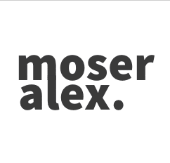 User Experience & Grafikdesign - Alexander Moser Logo - moseralex. - Gmunden Altmünster - UX Design - Graphic Design - Grafikdesign